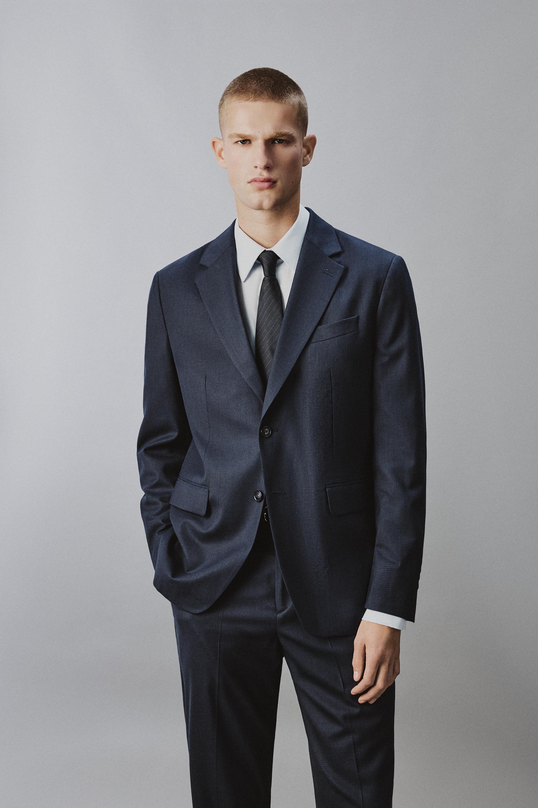 HOUNDSTOOTH SUIT JACKET